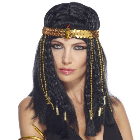 Bandeau égyptien avec serpent et perles