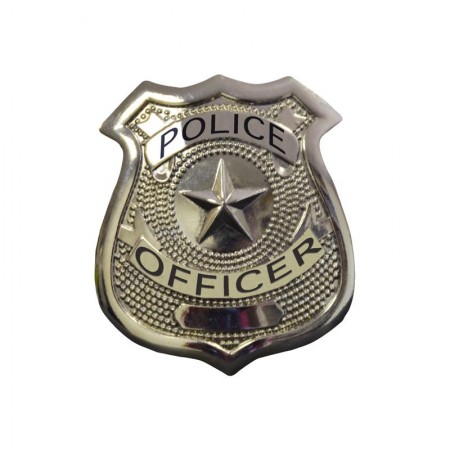 Badge police argent