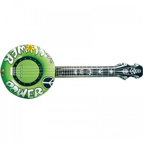 Guitare gonflable hippie