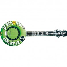 Guitare gonflable hippie