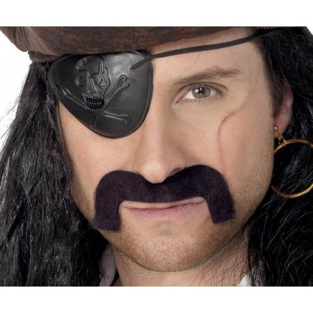 Moustache pirate adhésive