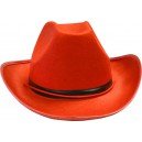 Chapeau cowgirl rouge