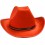 Chapeau cowgirl rouge