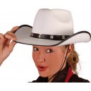 Chapeau cowgirl blanc
