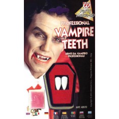 Dents de vampire + fixateur adhésif